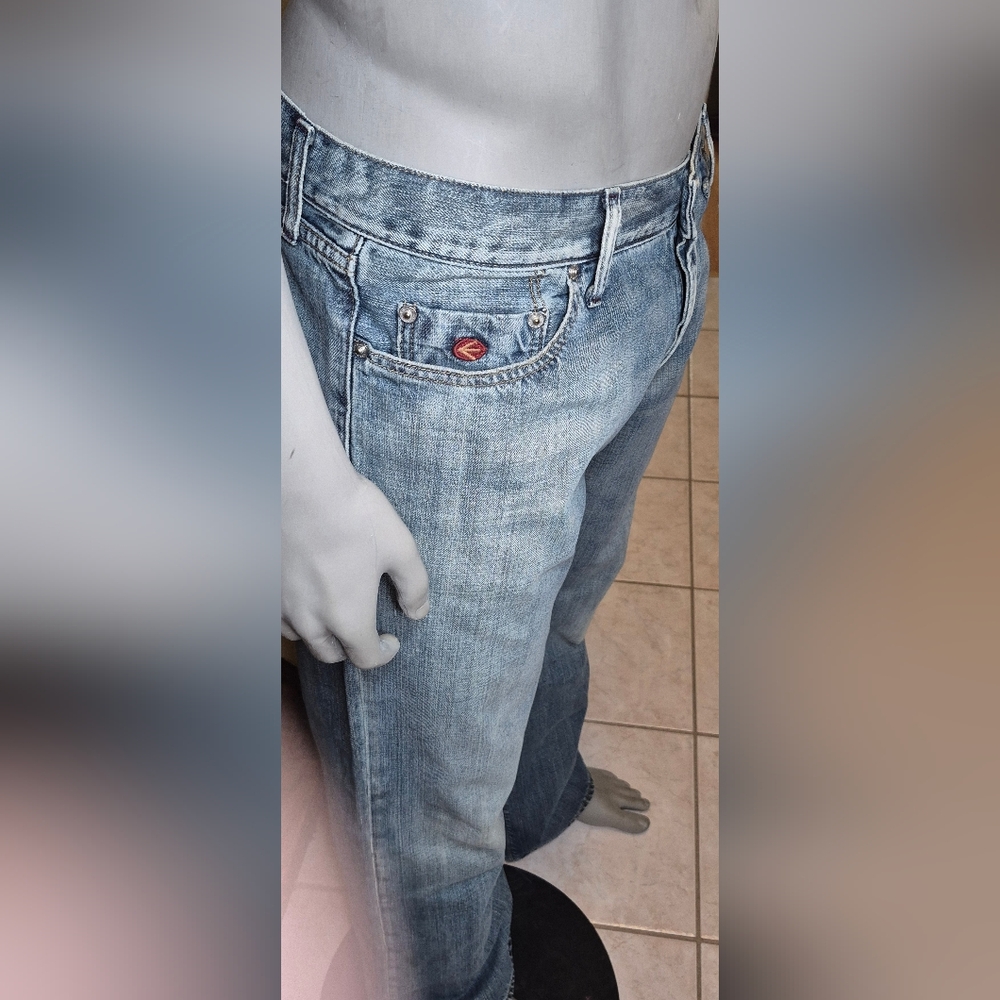 Energie Men's Light Blue Bootcut Jeans - Picture 2 of 11